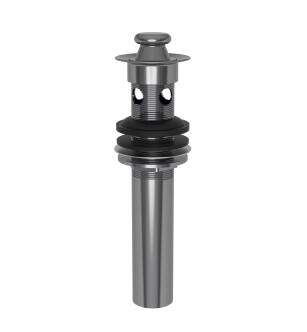 Brasstech 3202/30 Fully Polished Solid Brass Lift And Turn P.o. Plug With Overflow in Midnight Chrome