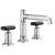 Brizo 65377LF-PCLHP-ECO Invari 5 3/4" Widespread Column Spout 1.2 GPM Bathroom Sink Faucet - Less Handles in Chrome