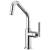 Brizo 61063LF-PC Litze 11 1/2" Single Handle Angled Spout Bar Kitchen Faucet with Knurled Handle in Chrome