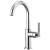 Brizo 61043LF-PC Litze 11 5/8" Single Handle Arc Spout Bar Kitchen Faucet with Knurled Handle in Chrome