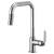 Brizo 63054LF-PC Litze 14" Single Handle Square Arc Spout Pull-Down Kitchen Faucet with Industrial Handle in Chrome