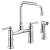 Brizo 62525LF-PC Artesso 13 3/8" Two Handle Bridge Kitchen Faucet with Side Spray in Chrome