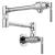 Brizo 62843LF-PC Litze 6 1/2" Double Handle Wall Mount Pot Filler Kitchen Faucet with Knurled Handle in Chrome