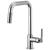 Brizo 63053LF-PC Litze 14" Single Handle Square Arc Spout Pull-Down Kitchen Faucet with Knurled Handle in Chrome