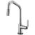 Brizo 64064LF-PC Litze 14 5/8" Single Handle Angled Spout SmartTouch Pull-Down Kitchen Faucet with Industrial Handle in Chrome