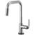 Brizo 64054LF-PC Litze 14 1/2" Single Handle Square Spout SmartTouch Pull-Down Kitchen Faucet with Industrial Handle in Chrome