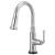 Brizo 64974LF-PC Rook 15 7/8" Single Handle Deck Mounted Pull-Down Prep Kitchen Faucet in Chrome