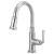 Brizo 63974LF-PC Rook 14 3/8" Single Handle Deck Mounted Pull-Down Prep Kitchen Faucet in Chrome