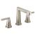 Brizo 65398LF-NKLHP Levoir 6" Three Hole Widespread Bathroom Sink Faucet - Less Handles in Luxe Nickel