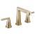 Brizo 65398LF-GLLHP Levoir 6" Three Hole Widespread Bathroom Sink Faucet - Less Handles in Luxe Gold