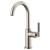 Brizo 61043LF-SS Litze 11 5/8" Single Handle Arc Spout Bar Kitchen Faucet with Knurled Handle in Stainless Steel