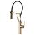 Brizo 63244LF-GL Litze 21 1/2" Articulating Kitchen Faucet with Industrial Handle in Luxe Gold