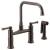 Brizo 62525LF-RB Artesso 13 3/8" Two Handle Bridge Kitchen Faucet with Side Spray in Venetian Bronze