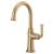 Brizo 61074LF-GL Rook 12 3/8" Single Handle Deck Mounted Bar Kitchen Faucet in Luxe Gold