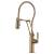 Brizo 63143LF-GL Litze 21 1/2" Single Handle Deck Mounted Articulating Kitchen Faucet in Luxe Gold