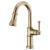 Brizo 63925LF-GL Artesso 14" Single Handle Deck Mounted Pull-Down Prep Kitchen Faucet in Luxe Gold