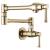 Brizo 62825LF-GL Artesso 6 1/2" Double Handle Wall Mount Pot Filler Kitchen Faucet in Luxe Gold