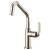 Brizo 61064LF-PN Litze 11 1/2" Single Handle Angled Spout Bar Kitchen Faucet with Industrial Handle in Polished Nickel