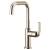 Brizo 61054LF-PN Litze 11 3/8" Single Handle Square Spout Bar Kitchen Faucet with Industrial Handle in Polished Nickel