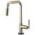 Brizo 64053LF-PN Litze 14 1/2" Single Handle Square Spout SmartTouch Pull-Down Kitchen Faucet with Knurled Handle in Polished Nickel