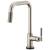 Brizo 64053LF-SS Litze 14 1/2" Single Handle Square Spout SmartTouch Pull-Down Kitchen Faucet with Knurled Handle in Stainless Steel