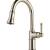 Brizo 63025LF-PN Artesso 15 3/4" Single Handle Deck Mounted Pull-Down Kitchen Faucet in Polished Nickel