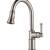 Brizo 64025LF-SS Artesso 15 5/8" Single Handle Pull-Down Kitchen Faucet with Smart Touch Technology in Stainless Steel