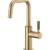 Brizo 61353LF-C-GL Litze Beverage Faucet with Square Spout and Knurled Handle in Luxe Gold