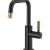 Brizo 61353LF-C-BLGL Litze Beverage Faucet with Square Spout and Knurled Handle in Matte Black / Luxe Gold