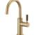 Brizo 61343LF-C-GL Litze Beverage Faucet with Arc Spout and Knurled Handle in Luxe Gold