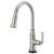 Brizo 64074LF-SS Rook 15 7/8" Single Handle Deck Mounted Pull-Down Kitchen Faucet in Stainless Steel