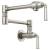 Brizo 62874LF-SS Rook 6 1/2" Double Handle Wall Mount Pot Filler Kitchen Faucet in Stainless Steel