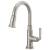 Brizo 63974LF-SS Rook 14 3/8" Single Handle Deck Mounted Pull-Down Prep Kitchen Faucet in Stainless Steel