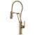 Brizo 63144LF-GL Litze 21 1/2" Deck Mount Single Handle Articulating Kitchen Faucet in Luxe Gold