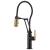 Brizo 63144LF-BLGL Litze 21 1/2" Deck Mount Single Handle Articulating Kitchen Faucet in Matte Black / Luxe Gold