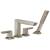 Brizo T67488-NK Vettis 6 7/8" Double Handle Deck Mounted Roman Tub Faucet With Handshower in Luxe Nickel