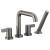 Brizo T67435-SLLHP Litze 9 3/8" Deck Mounted Roman Tub Faucet with Handshower - Less Handles in Luxe Steel
