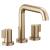 Brizo T67335-GLLHP Litze 9 3/8" Deck Mounted Roman Tub Faucet - Less Handles in Luxe Gold