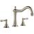 Brizo T67336-BN Tresa 8 1/2" Double Handle Deck Mounted Roman Tub Faucet in Brushed Nickel