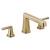 Brizo T67398-GLLHP Levoir 6 7/8" Three Hole Deck Mount Roman Tub Faucet - Less Handles in Luxe Gold