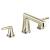 Brizo T67398-PNLHP Levoir 6 7/8" Three Hole Deck Mount Roman Tub Faucet - Less Handles in Polished Nickel