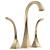 Brizo 65430LF-GL-ECO Virage 12 3/8" Two Handle Widespread Vessel Bathroom Sink Faucet - Eco 1.2 GPM in Luxe Gold