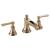 Brizo 65361LF-GLLHP-ECO Rook 4 3/4" Widespread Bathroom Sink Faucet - Less Handles in Luxe Gold