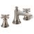 Brizo 65360LF-NKLHP-ECO Rook 4 3/4" Two Handle Widespread Bathroom Sink Faucet - Less Handles in Luxe Nickel