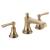 Brizo 65360LF-GLLHP-ECO Rook 4 3/4" Two Handle Widespread Bathroom Sink Faucet - Less Handles in Luxe Gold