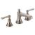 Brizo 65360LF-NKLHP Rook 4 3/4" Two Handle Widespread Bathroom Sink Faucet - Less Handles in Luxe Nickel