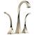 Brizo 65430LF-PN Virage 12 3/8" Two Handle Widespread Vessel Bathroom Sink Faucet in Polished Nickel