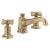 Brizo 65378LF-GLLHP Invari 4 1/4" Widespread Angled Spout 1.5 GPM Bathroom Sink Faucet - Less Handles in Luxe Gold