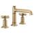 Brizo 65377LF-GLLHP Invari 5 3/4" Widespread Column Spout 1.5 GPM Bathroom Sink Faucet - Less Handles in Luxe Gold