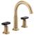 Brizo 65376LF-GLLHP-ECO Invari 9 1/4" Widespread Arc Spout 1.2 GPM Bathroom Sink Faucet - Less Handles in Luxe Gold